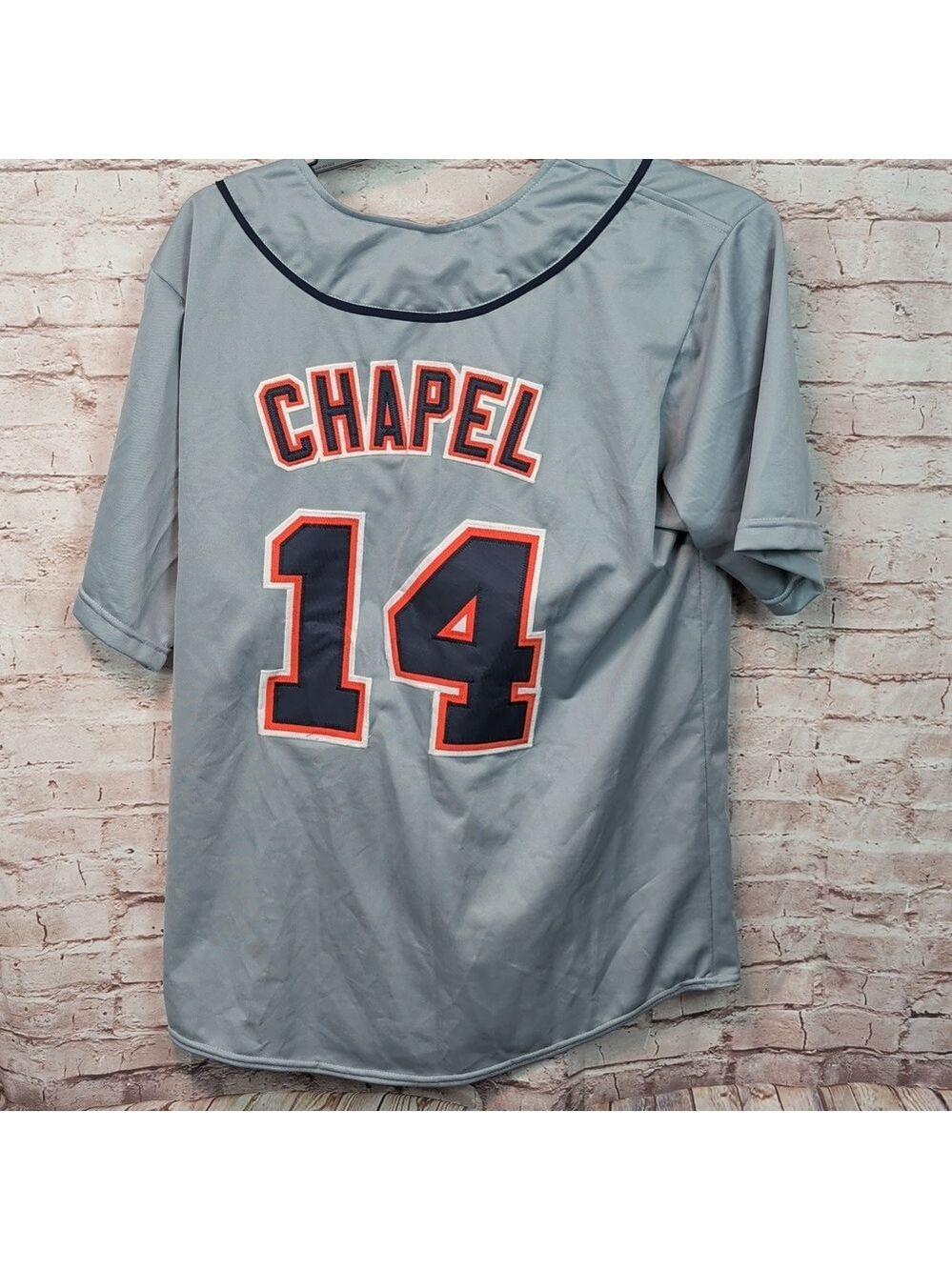 Movie Chapel #14 Detroit Jersey Love Of Game Custom Sewn Name Large NLB
